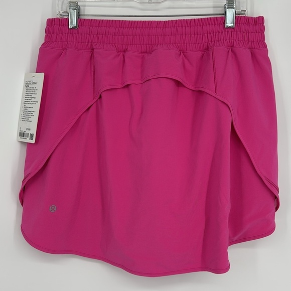 Lululemon Hotty Hot High-Rise Skirt *Long Women's Size 12 in Sonic Pink NWT! - Picture 10 of 11